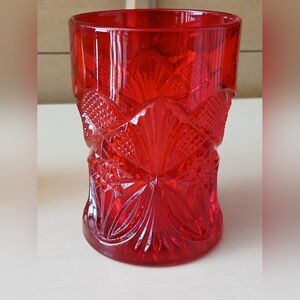 Vintage Mosser Inverted Thistle Pattern Glass Tumblers